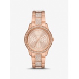 Michael Kors Oversized Tibby Pave Rose Gold-Tone Watch