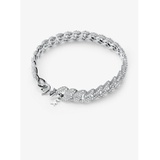 Michael Kors Precious Metal-Plated Sterling Silver Pave Curb Link Bracelet