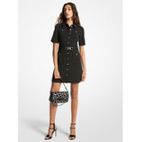 MICHAEL Michael Kors Stretch Crepe Belted Utility Dress
