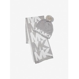 MICHAEL Michael Kors Logo Intarsia Knit Beanie and Scarf Set
