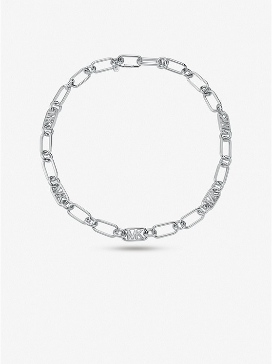 Michael Kors Precious Metal-Plated Sterling Silver Chain Link Necklace