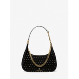 MICHAEL Michael Kors Piper Small Studded Suede Shoulder Bag
