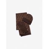 MICHAEL Michael Kors Logo Jacquard Scarf, Beanie and Gloves Gift Set