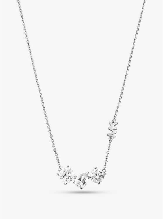 Michael Kors Sterling Silver Stone Necklace