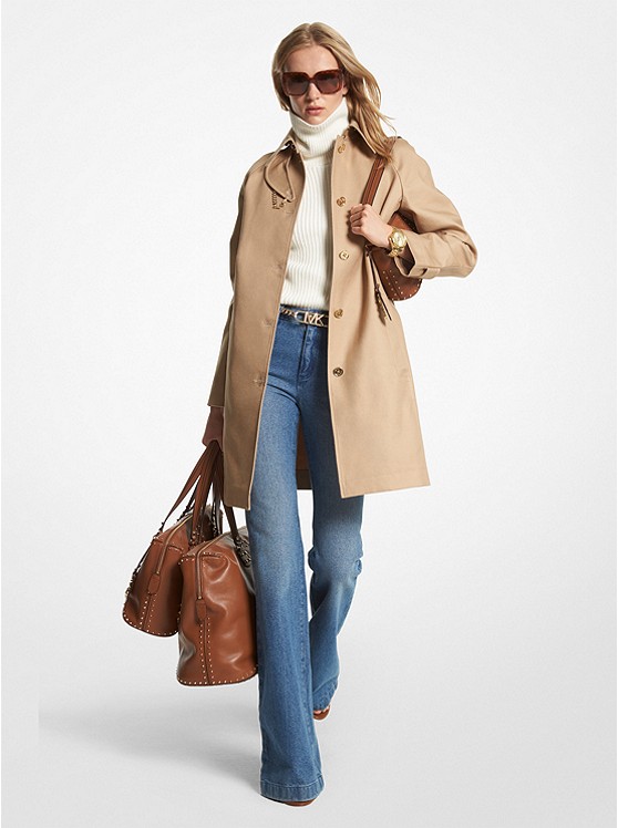 MICHAEL Michael Kors Cotton Belted Trench Coat