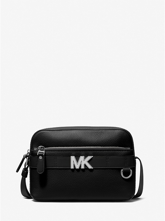 Michael Kors Mens Hudson Pebbled Leather Utility Crossbody Bag