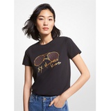 MICHAEL Michael Kors Logo Aviator Print Organic Cotton T-Shirt