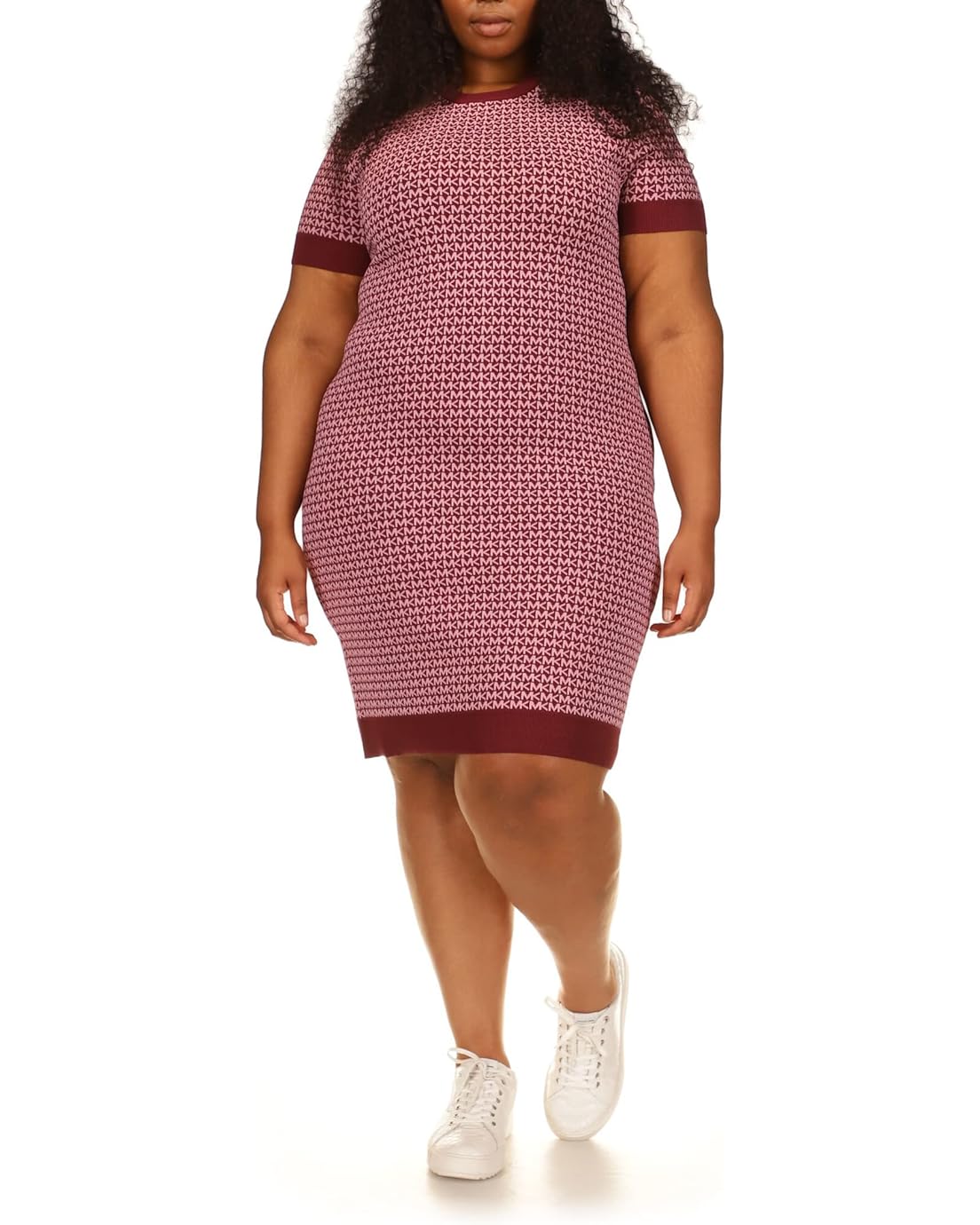 MICHAEL Michael Kors Plus Size Block Mini Short Sleeve Dress