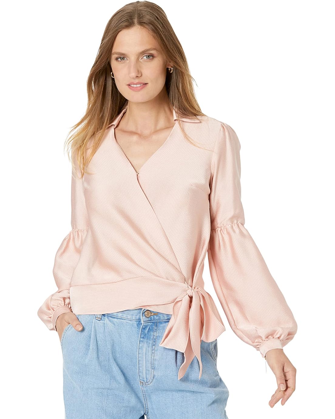 MICHAEL Michael Kors Hammered Stain Wrap Top