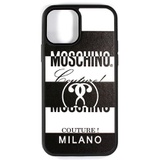 Moschino Stripe Question Mark Logo iPhone 12 & 12 Pro Case_FANTASY PRINT WHITE
