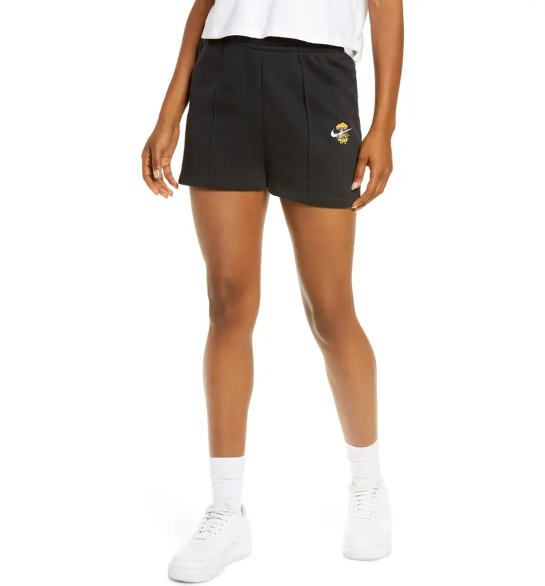 나이키 Nike Sportswear Pleated Shorts_BLACK