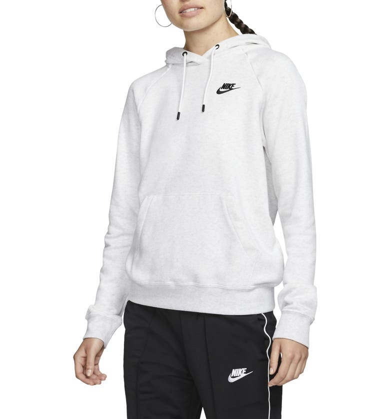 나이키 Nike Sportswear Essential Pullover Fleece Hoodie_BIRCH HEATHER/ BLACK