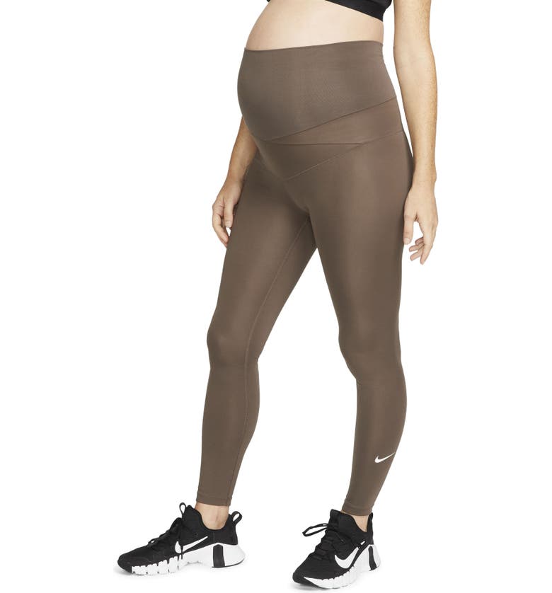 Nike Maternity Performance Leggings_IRONSTONE/ WHITE