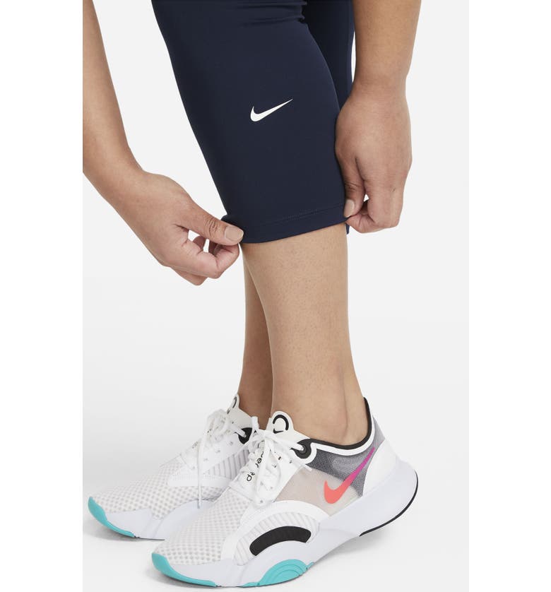나이키 Nike One Dri-FIT Crop 2.0 Leggings_OBSIDIAN/ WHITE