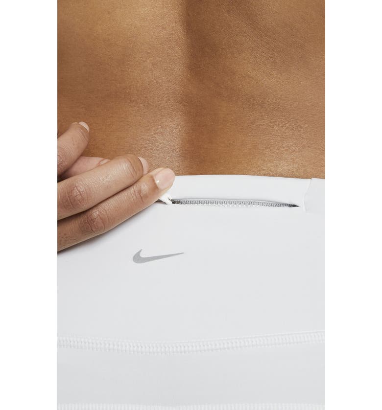 나이키 Nike Epic Luxe Crop Pocket Running Tights_PURE PLATINUM/ SMOKE GREY