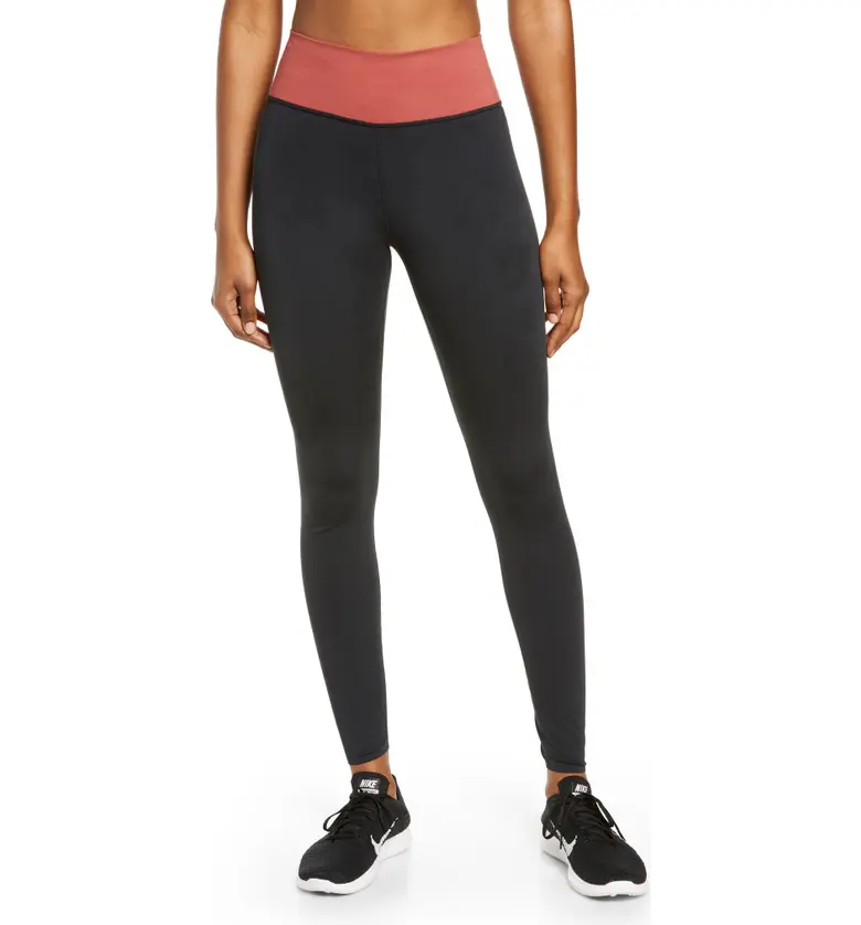 Nike One Luxe Tights_BLACK/ CANYON RUST/ CLEAR