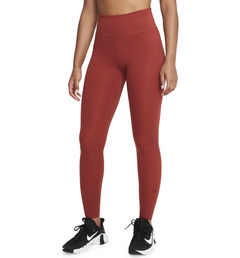 Nike One Luxe Tights_REDSTONE/ CLEAR