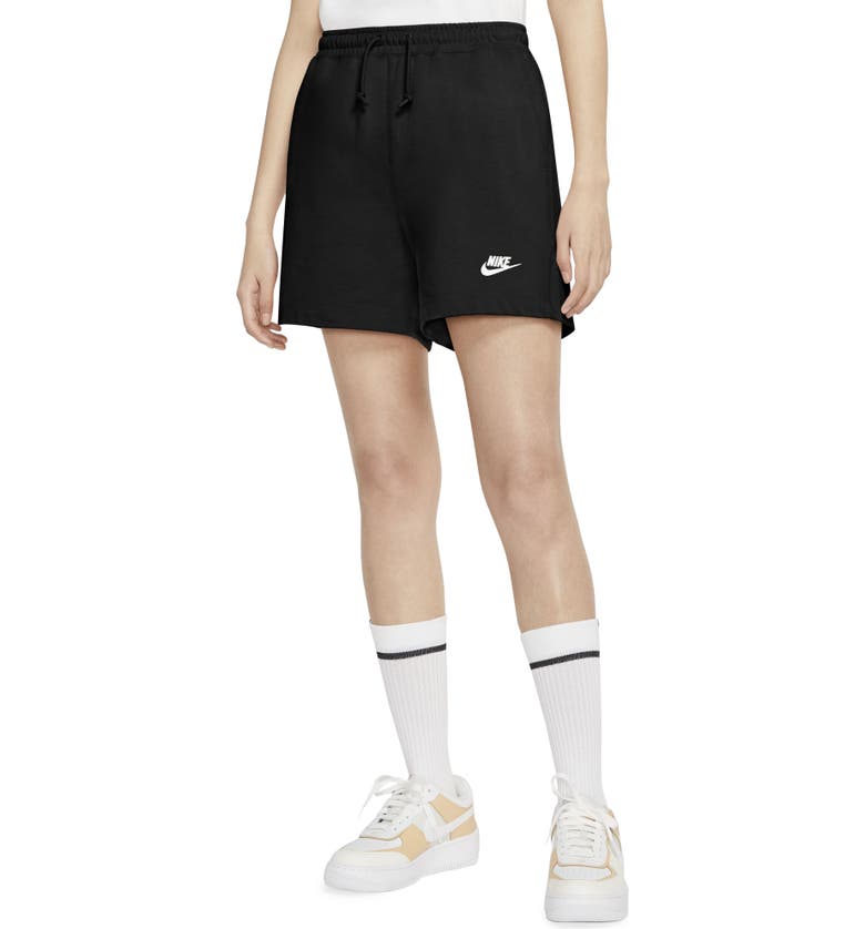 Nike Sportswear Jersey Shorts_BLACK/ WHITE