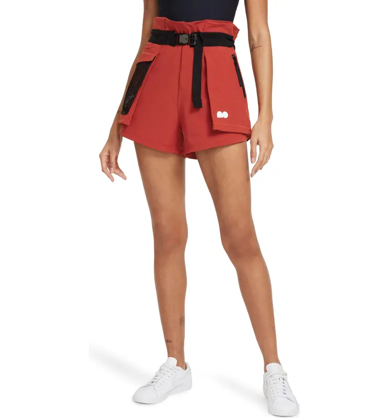 Nike Naomi Osaka Utility Shorts_CINNABAR/ WHITE