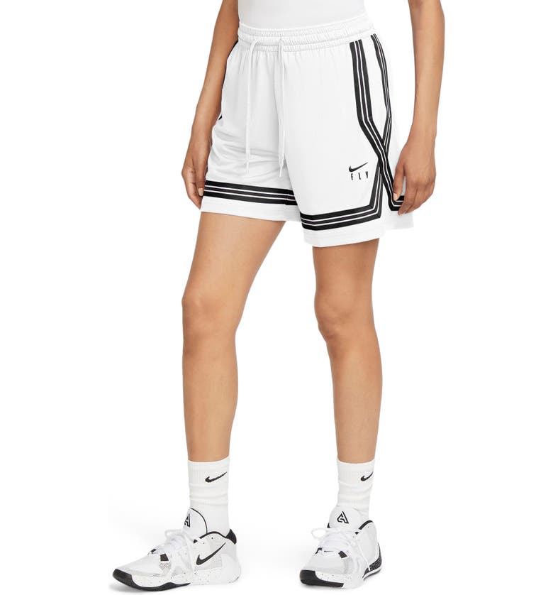 Nike Dri-FIT Swoosh Fly Basketball Shorts_WHITE/ BLACK