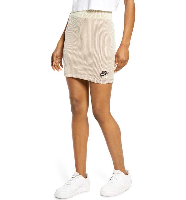 Nike Sportswear Air Rib Skirt_COCONUT MILK/ BLACK