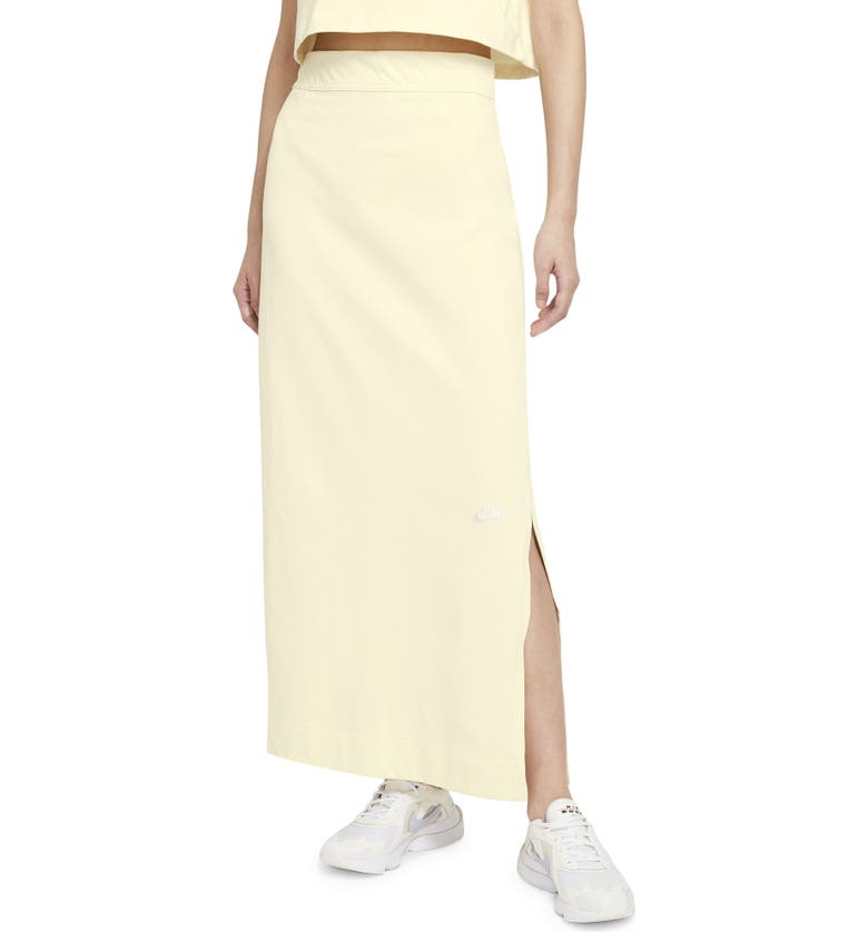 Nike Sportswear Jersey Maxi Skirt_COCONUT MILK/ WHITE