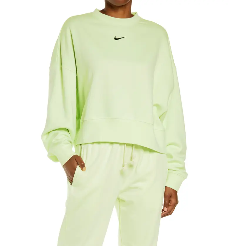 Nike Sportswear Essential Oversize Sweatshirt_LIME ICE/ BLACK