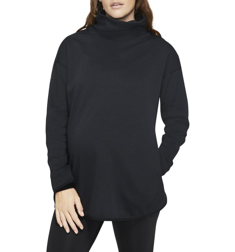 Nike Maternity Reversible Pullover_BLACK/ BLACK/ WHITE