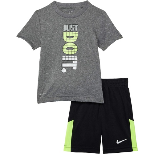 나이키 Nike Kids Just Do It Graphic T-Shirt and Shorts Two-Piece Set (Toddler)