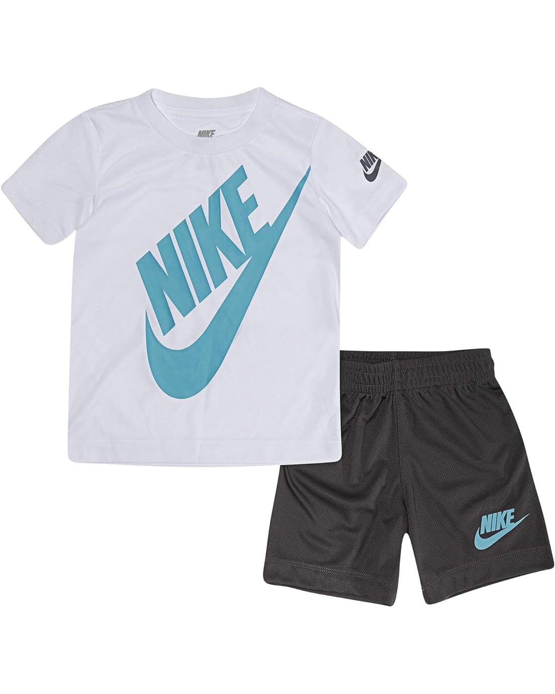나이키 Nike Kids Short Sleeve Logo Graphic T-Shirt & Shorts Two-Piece Set (Toddler)