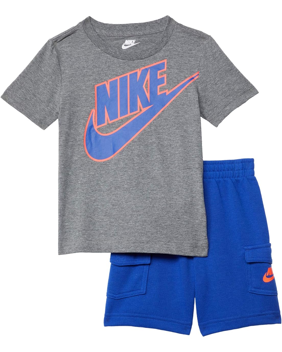 나이키 Nike Kids Sportswear Graphic T-Shirt and Cargo Shorts Two-Piece Set (Toddler)