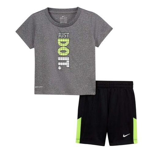나이키 Nike Kids Just Do It Graphic T-Shirt and Shorts Two-Piece Set (Infant)