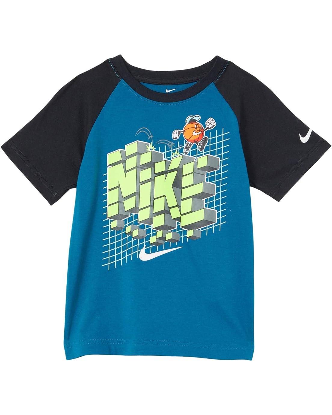 나이키 Nike Kids Basketball Raglan Graphic T-Shirt (Little Kids)