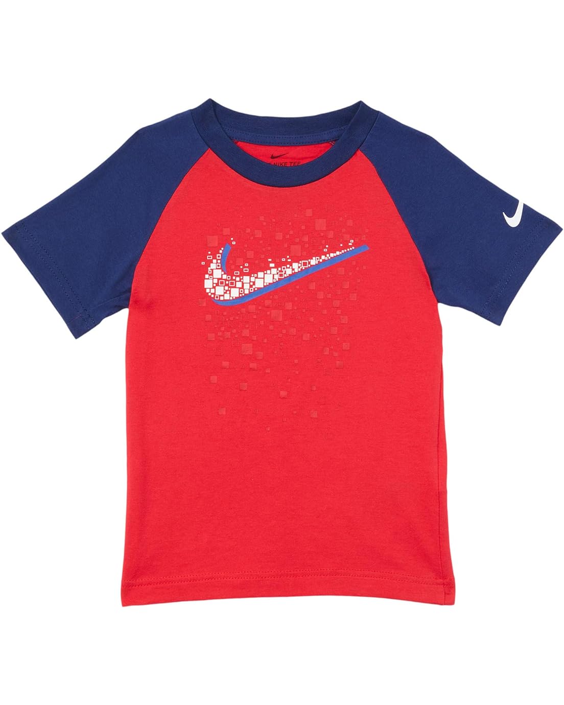 Nike Kids Swoosh Pixel Raglan Graphic T-Shirt (Toddler)