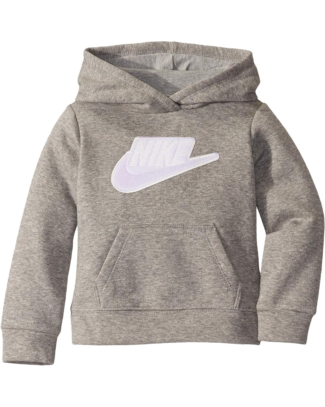 나이키 Nike Kids Sueded Fleece Iridescent Logo Pullover Hoodie (Toddler)