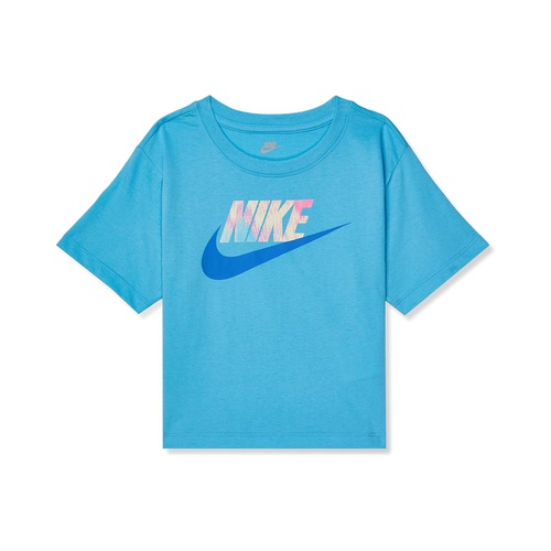 나이키 Nike Kids Printed Club Boxy Tee (Little Kids)