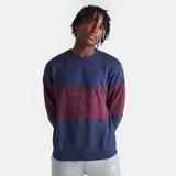 Mens Nike Club French Terry Colorblocked Crewneck Sweatshirt