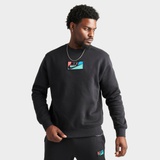 Mens Nike Club Fleece Logo Patch Crewneck Sweatshirt