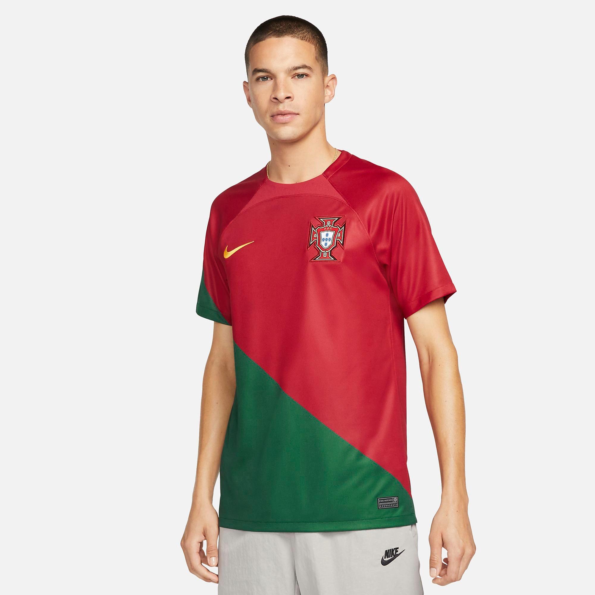 Mens Nike Portugal 2022-23 Stadium Home Soccer Jersey