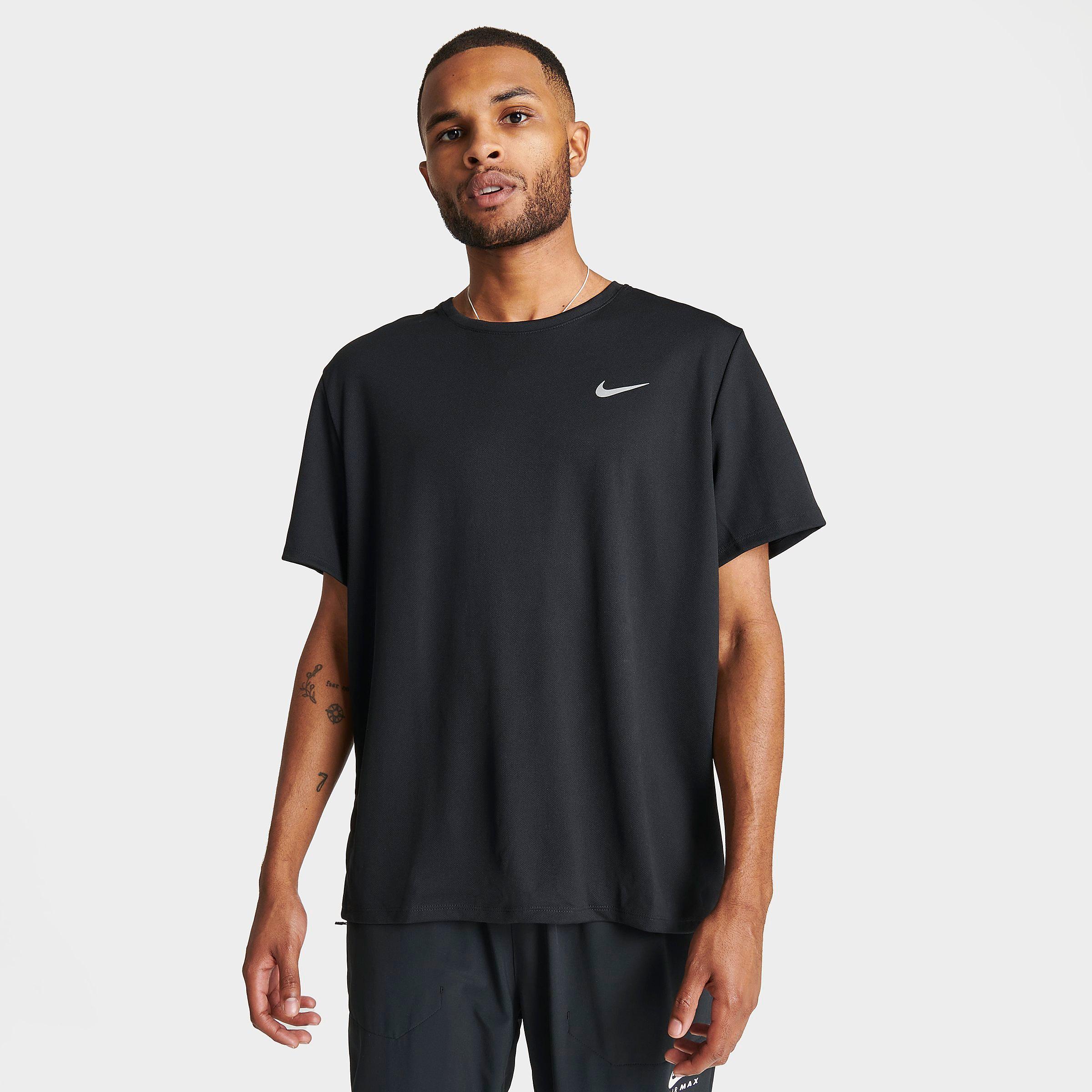 Mens Nike Dri-FIT UV Miler Short-Sleeve Running Top
