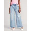 High-Waisted Baggy Wide-Leg Jeans for Girls