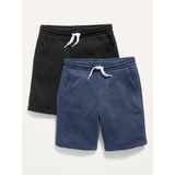 2-Pack Fleece Jogger Shorts for Boys (At Knee)
