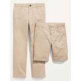 Straight Uniform Pants & Shorts (At Knee) 2-Pack for Boys Hot Deal