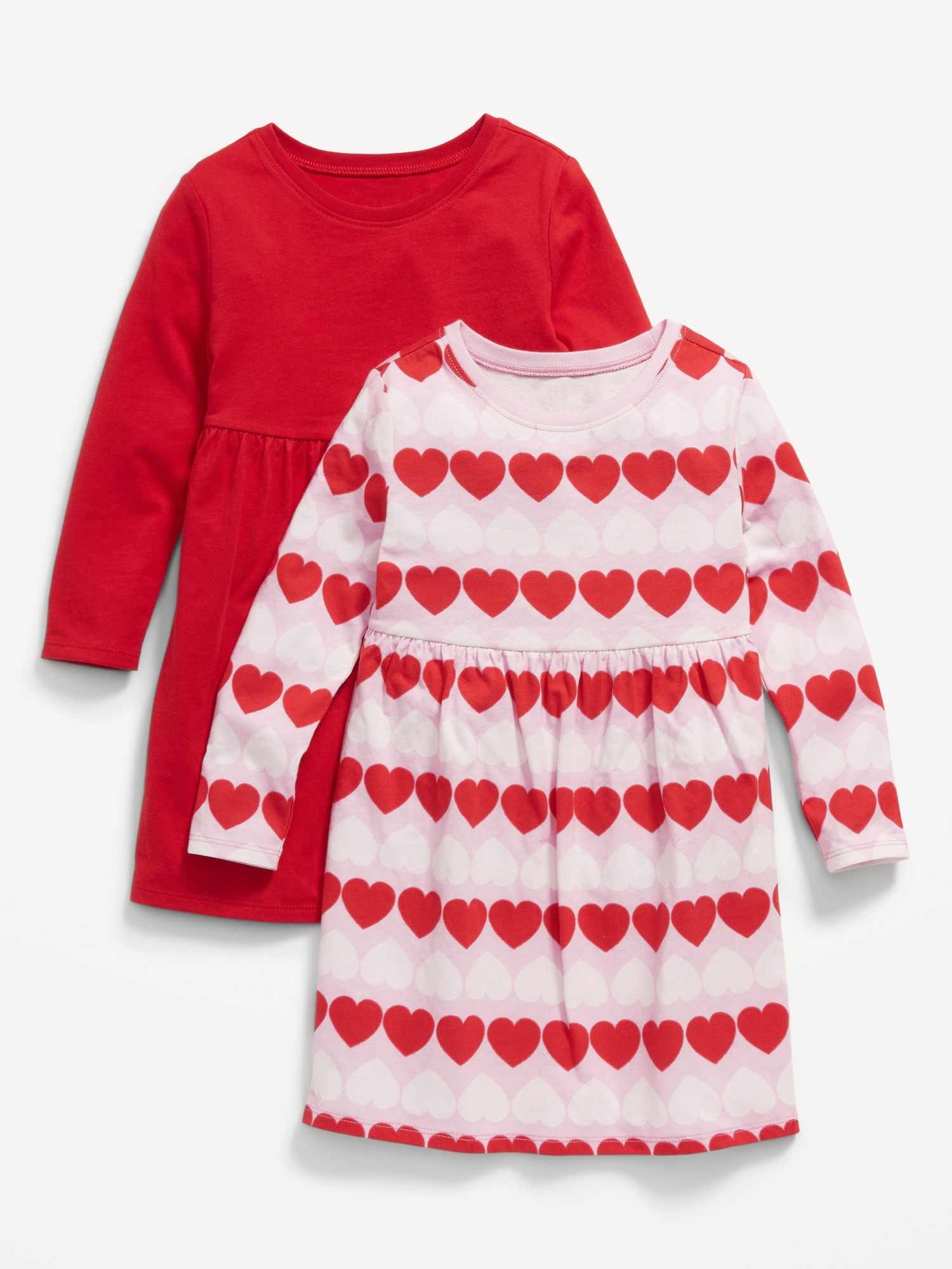 올드네이비 Long-Sleeve Fit & Flare Dress 2-Pack for Toddler Girls