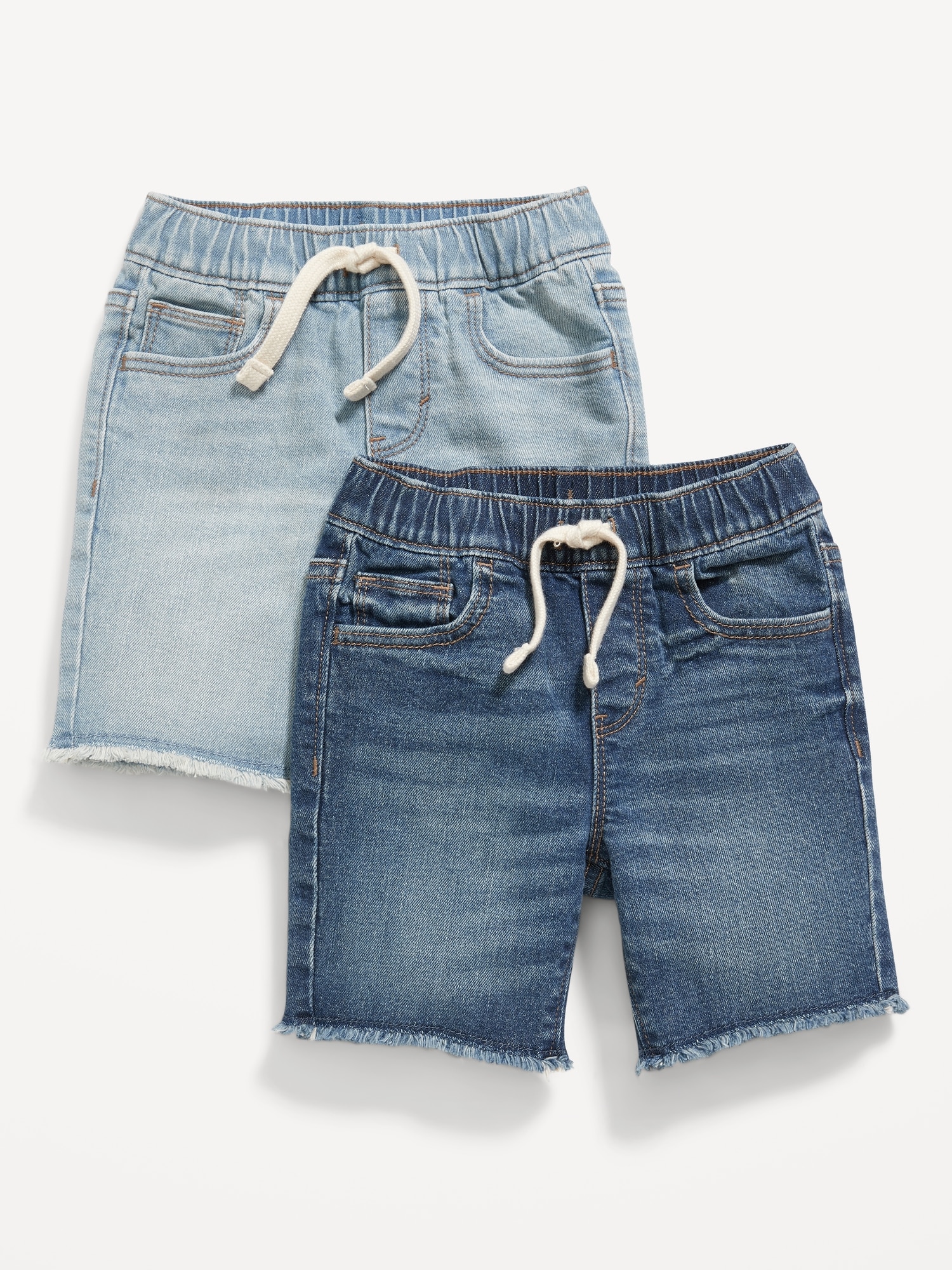 올드네이비 360° Stretch Pull-On Jean Shorts 2-Pack for Toddler Boys Hot Deal