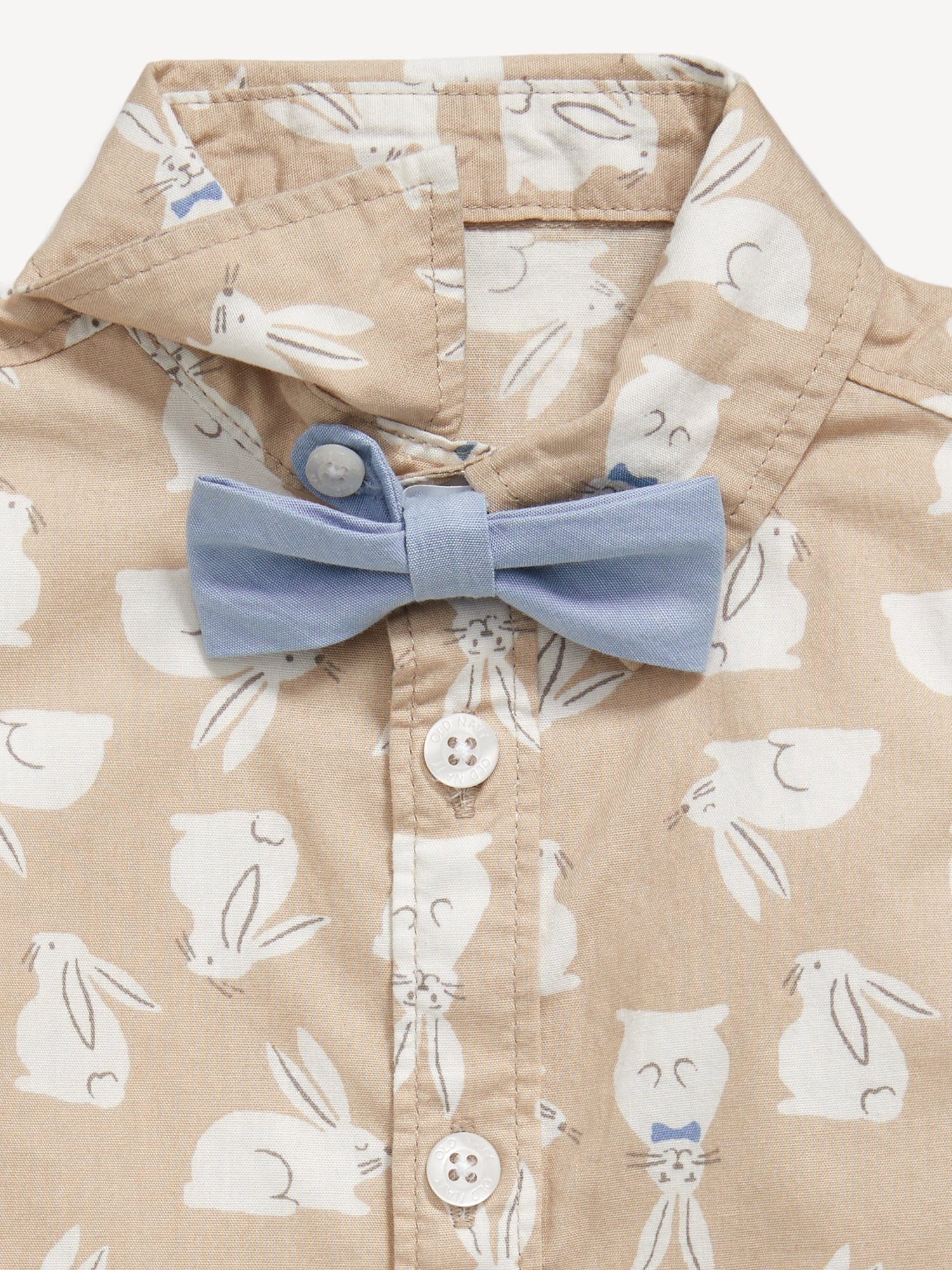올드네이비 Printed Poplin Shirt & Bow-Tie Set for Baby