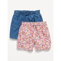 Linen-Blend Pull-On Shorts 2-Pack for Toddler Girls Hot Deal