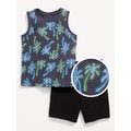 Tank Top and Pull-On Shorts Set for Toddler Boys Hot Deal