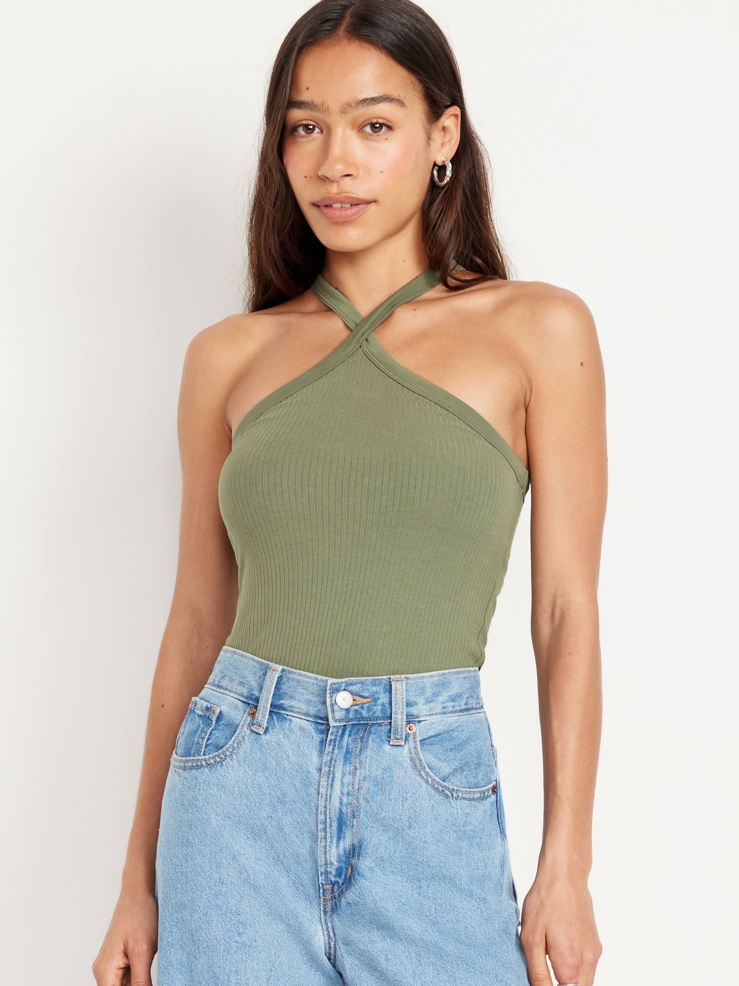 Fitted Halter Top Hot Deal