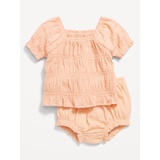 Smocked Top & Bloomer Shorts Set for Baby Hot Deal